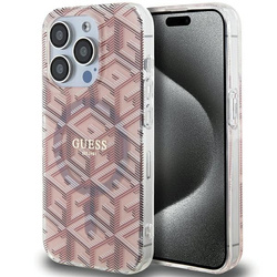 GUESS GUHMP15XHGCUSTGP IPHONE 15 PRO MAX 6.7 "PINK/PINK HARDCASE IML GCUBE MAGSAFE