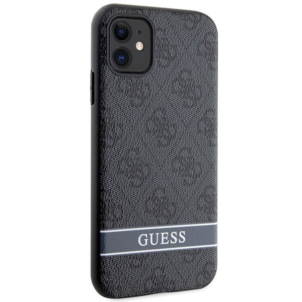 Guess GUHCN61P4SNK iPhone 11 / Xrszary/grey hardcase 4G Stripe