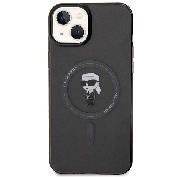 Etui Karl Lagerfeld IML Ikonik MagSafe na iPhone 15 Plus - przezroczyste