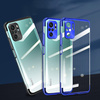 CLEAR COLOR CASE GEL TPU ELECTROPLATING FRAME COVER FOR XIAOMI REDMI NOTE 10 5G / POCO M3 PRO RED