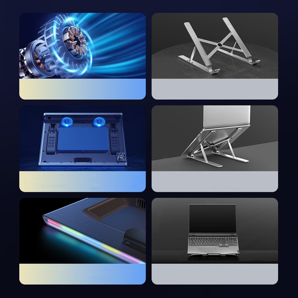 Baseus podstawka chłodząca do laptopa pod USB do 21" szary (LUWK000013)