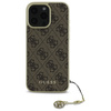 Guess GUHCP16LGF4GBR iPhone 16 Pro 6.3"  brązowy/brown hardcase 4G Charms Collection