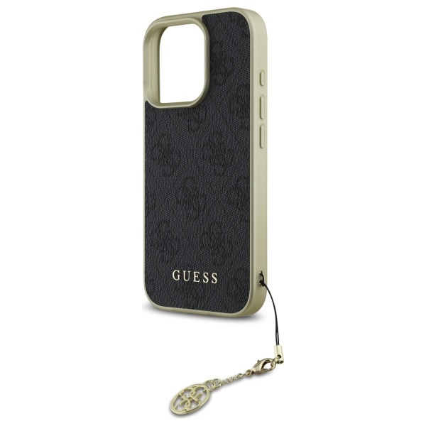 Guess GUHCP16LGF4GGR iPhone 16 Pro 6.3"  czarny/black hardcase 4G Charms Collection