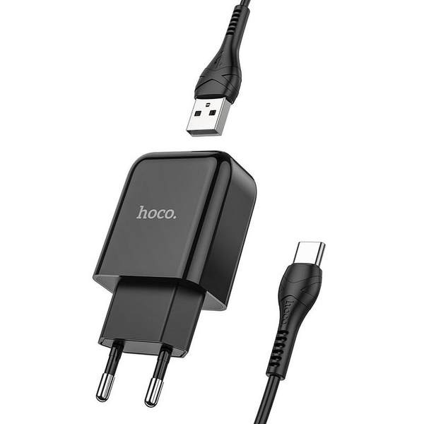 Kabel USB C do USB C Hoco 3A 60W 1 m X89 czarny