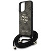 Etui Guess 4G Big Logo Cord Stap         Crossbody do iPhone 16 Plus brązowy