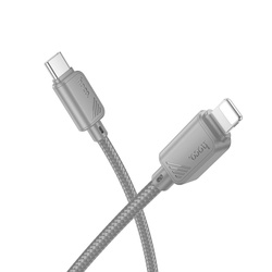 Kabel USB C do Lightning Hoco PD 27W 1 m X113 szary