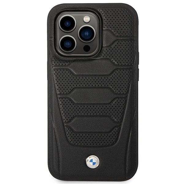 Case BMW BMHCP14X22RPSK iPhone 14 Pro Max 6.7" black/black Leather Seats Pattern