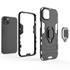 RING ARMOR CASE FOR IPHONE 14 ARMORED COVER MAGNETIC HOLDER RING BLACK
