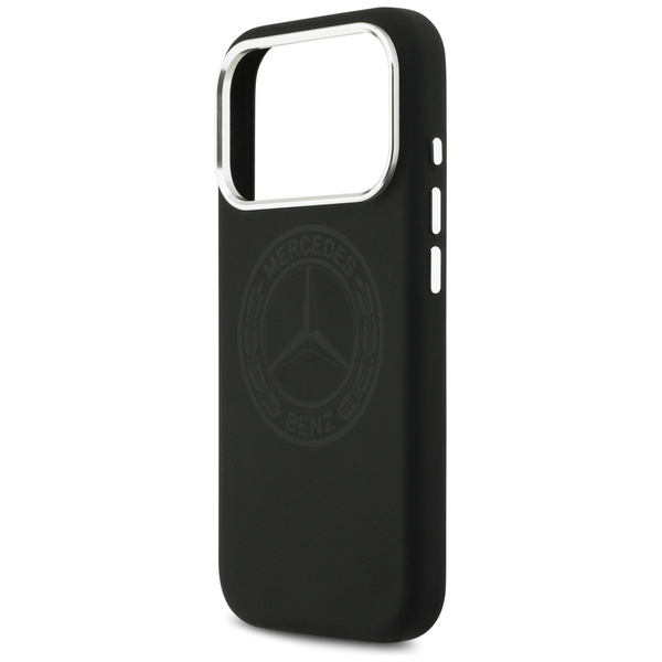 Etui Mercedes Silicone Vintage Logo      MagSafe do iPhone 17 Pro czarny
