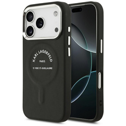 Etui Karl Lagerfeld Karl RSG Logo MagSafe do iPhone 17 Pro Max czarny