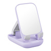 BASEUS SEASHELL SERIES ADJUSTABLE PHONE STAND WITH MIRROR - PURPLE