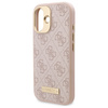 Guess GUHMP16SU4GPRP iPhone 16 6.1" różowy/pink hardcase 4G Logo Plate MagSafe