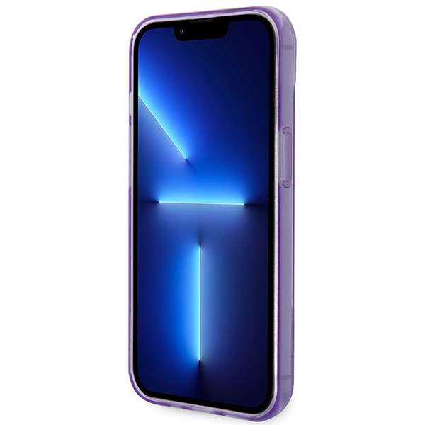 Guess GUHCP14SHGCOU iPhone 14 / 15 / 13 6.1" fioletowy/purple hardcase Translucent