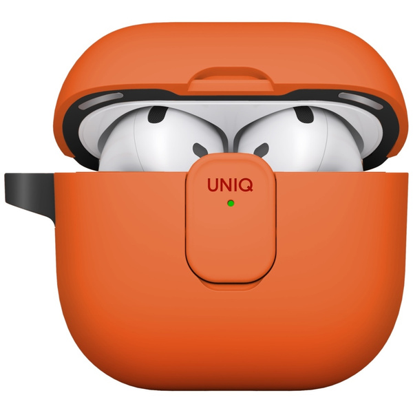 Etui UNIQ Clyde do AirPods 4 Lock Case   pomarańczowy