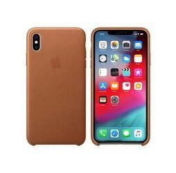 APPLE MRWV2ZM/A LEATHER CASE IPHONE XS MAX SADDLE BROWN ORYGINALNA PLOMBA