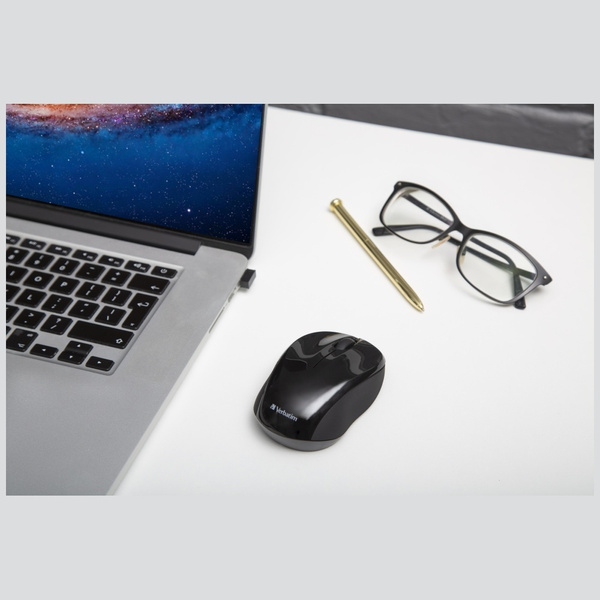 Verbatim Mysz bezprzewodowa Go Nano1600 dpi czarny/black 49042