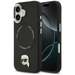 Etui Karl Lagerfeld Karl Pin MagSafe do iPhone 17 czarny