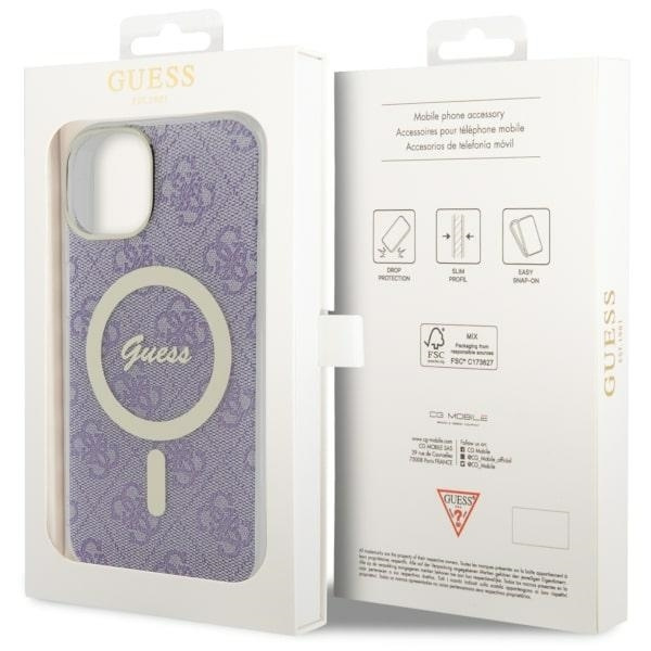 GUESS GUHMP14MH4STU IPHONE 14 PLUS / 15 PLUS 6.7 "PURPLE / PURPLE HARDCASE 4G MAGSAFE