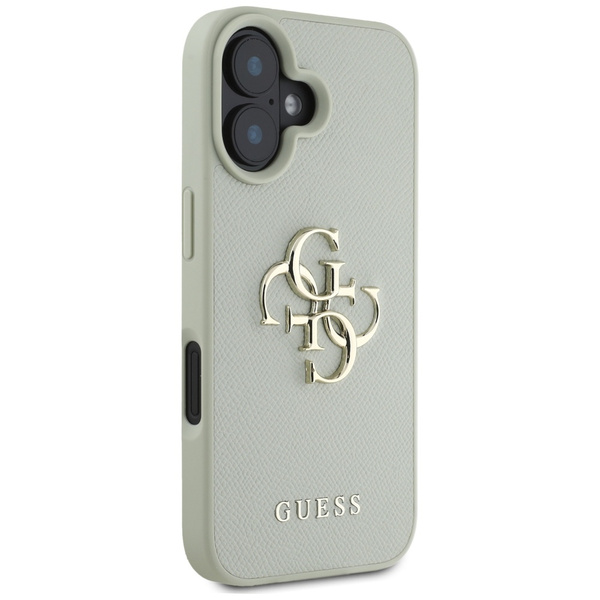 Etui Guess Grained Big 4G Logo Small     Classic Logo do iPhone 16 zielony