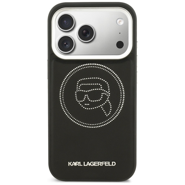 Etui Karl Lagerfeld K Head Point Logo    MagSafe do iPhone 17 Pro Max czarny