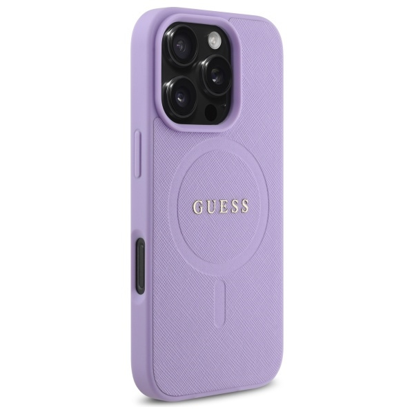 Guess GUHMP16XPSAHMCU iPhone 16 Pro Max 6.9" fioletowy/purple hardcase Saffiano MagSafe