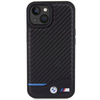 Etui BMW Leather Carbon na iPhone 15 - czarne