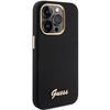 GUESS GUHCP15LSMBSLK IPHONE 15 PRO 6.1 "BLACK/BLACK HARDCASE SILICONE SCRIPT METAL LOGO & FRAME