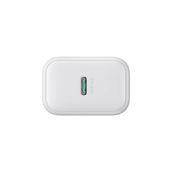 Joyroom JR-TCF20 USB-C PD 20W network charger - white + USB-C / USB-C cable 1m