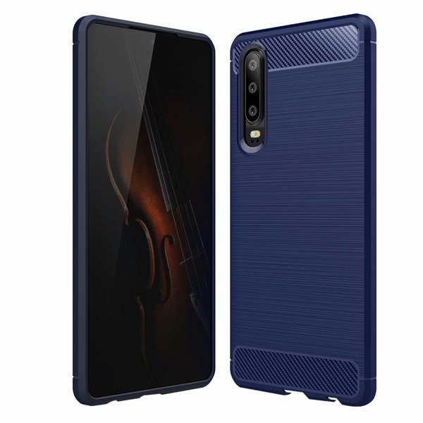 CASE CARBON LUX BLUE HUAWEI P30
