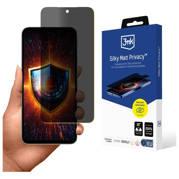 Szkło hartowane 3MK HardGlass Max        Privacy do Xiaomi Redmi 15 4G/ 15 5G