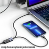 USAMS Kabel U71 USB-C/ Lighning na USB-C1,2m 100W PD Fast Charge czarny/black SJ550USB01(US-SJ550)