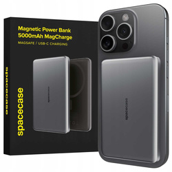 Spacecase Powerbank 5000mAh MagCharge PB01 gray