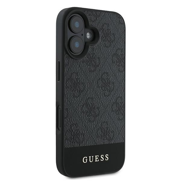 Guess GUHCP16MG4GLGR iPhone 16 Plus 6.7" szary/grey hardcase 4G Bottom Stripe