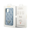 Guess GUHCP13SP4TPB iPhone 13 mini 5,4"niebieski/blue hardcase 4G Triangle Logo Cardslot