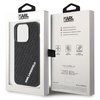 Etui Karl Lagerfeld 3D Rubber Multi Logo na iPhone 15 Pro - czarne