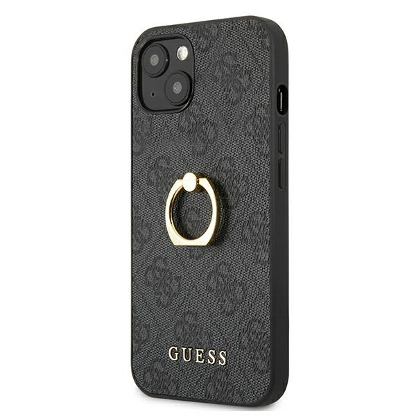 Guess GUHCP13S4GMRGR iPhone 13 mini 5,4"szary/grey hardcase 4G with ring stand