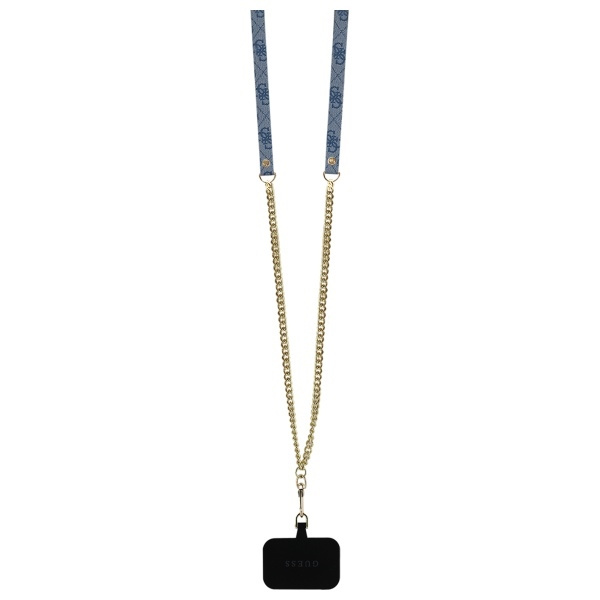 Guess GUHCP16SP4TDSCPB iPhone 166.1" niebieski/blue hardcase Leather Metal Logo Strass Crossbody