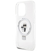 Etui Karl Lagerfeld Ring Stand Karl&Choupettte MagSafe na iPhone 13 Pro Max - białe