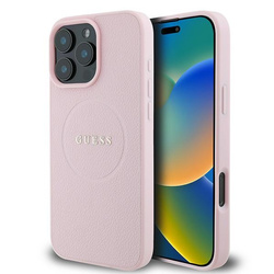 Guess GUHMP15XPGHSMMP iPhone 15 Pro Max6.7" różowy/pink hardcase Grained Ring MagSafe