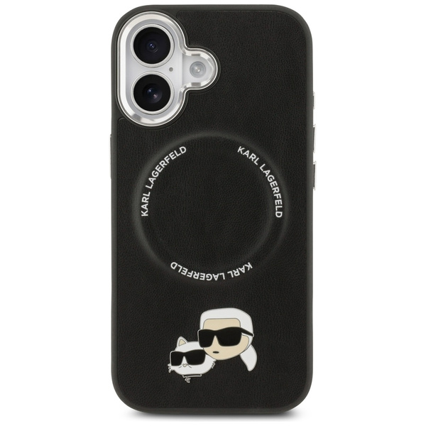 Etui Karl Lagerfeld Karl & Choupette     Pins MagSafe do iPhone 17 czarny