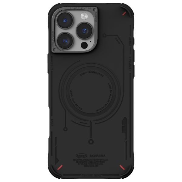 Skinarma etui Mecha iPhone 16 Pro 6.3"    Magnetic Charging czarny/black