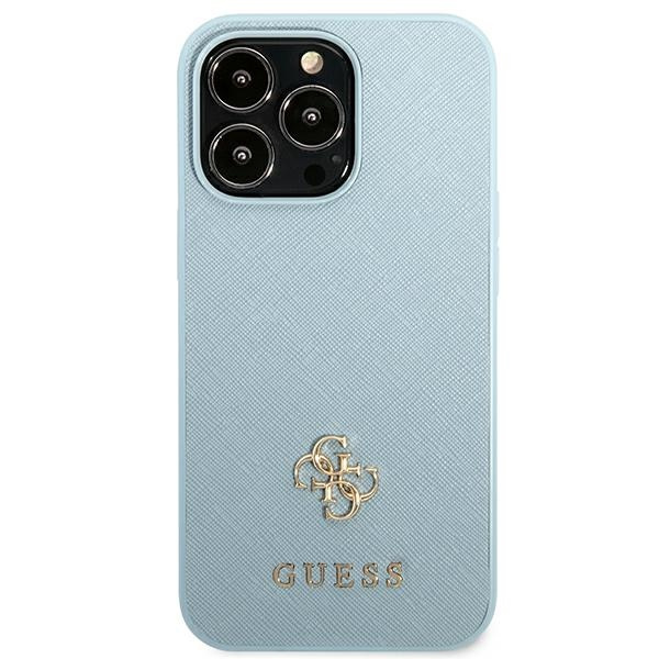 Guess GUHCP13XPS4MB iPhone 13 Pro Max6,7" niebieski/blue hardcase Saffiano 4G Small Metal Logo