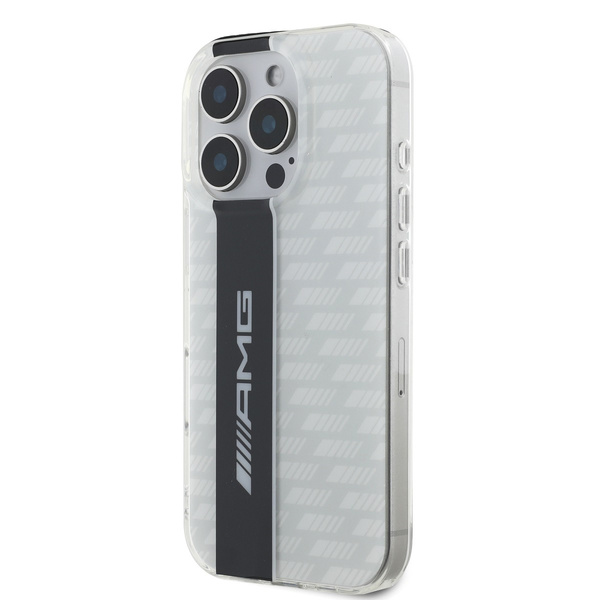 AMG Carbon Pattern Case for iPhone 16 Pro White