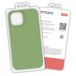 MYSAFE ETUI SILIKONOWE IPHONE X/XS PISTACJA PUDEŁKO