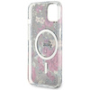 GUESS GUHMP14MHCFWSA IPHONE 14 PLUS / 15 PLUS 6.7" ZIELONY/KHAKI HARDCASE FLOWER MAGSAFE