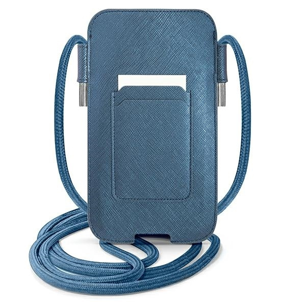 Guess Torebka GUPHMPSASBBL 6,1"niebieski/blue Saffiano Strap