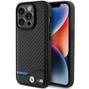 Etui BMW Leather Carbon MagSafe na iPhone 15 Pro Max - czarne