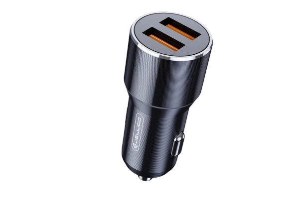JELLICO ładowarka samochodowa F9 36W 2xUSB QC3.0 Czarny