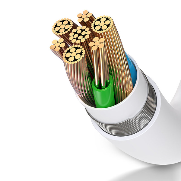 JOYROOM LIGHTNING - LIGHTNING / 3,5 MM MINI JACK HEADPHONE ADAPTER AUDIO AND CHARGING WHITE (S-Y104)