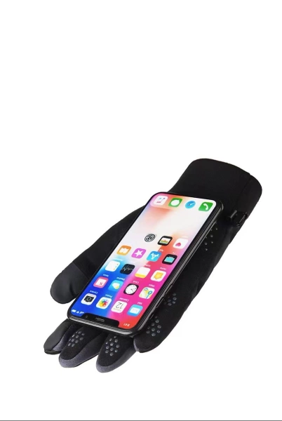 Rękawiczki wiatroszczelne do telefonu damskie - różowe